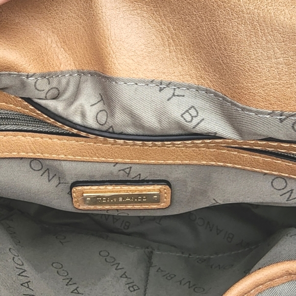 Tony Bianco bag satchel tote textured faux leather 27x23 cm NWOT - Picture 9 of 16